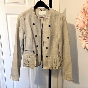 Banana Republic Stretch Bodice Blazer - Color Oatmeal Size 14